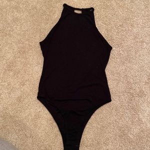 Black High Neck Bodysuit